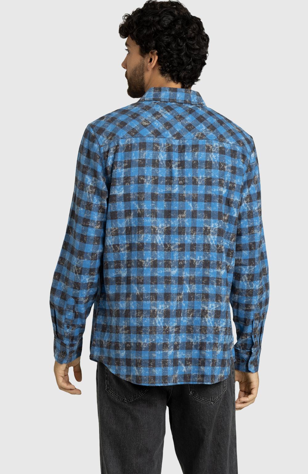 Boston Traders Federal Blue Plaid Flannel Shirt
