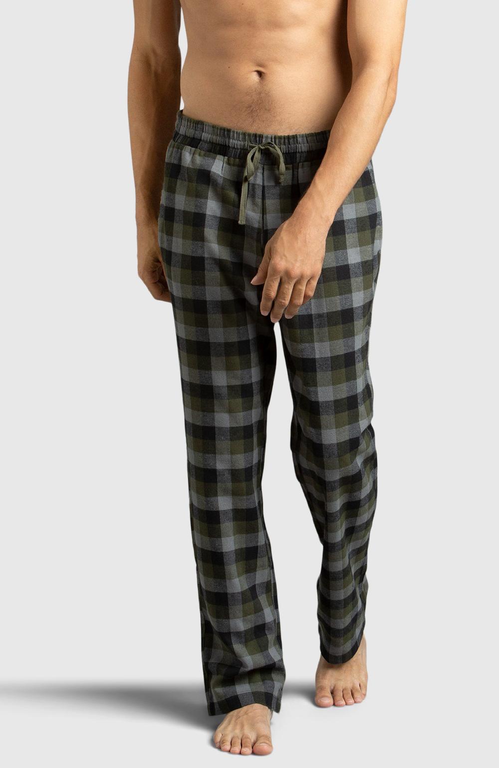 boston traders Green & Black Flannel Plaid Pyjama