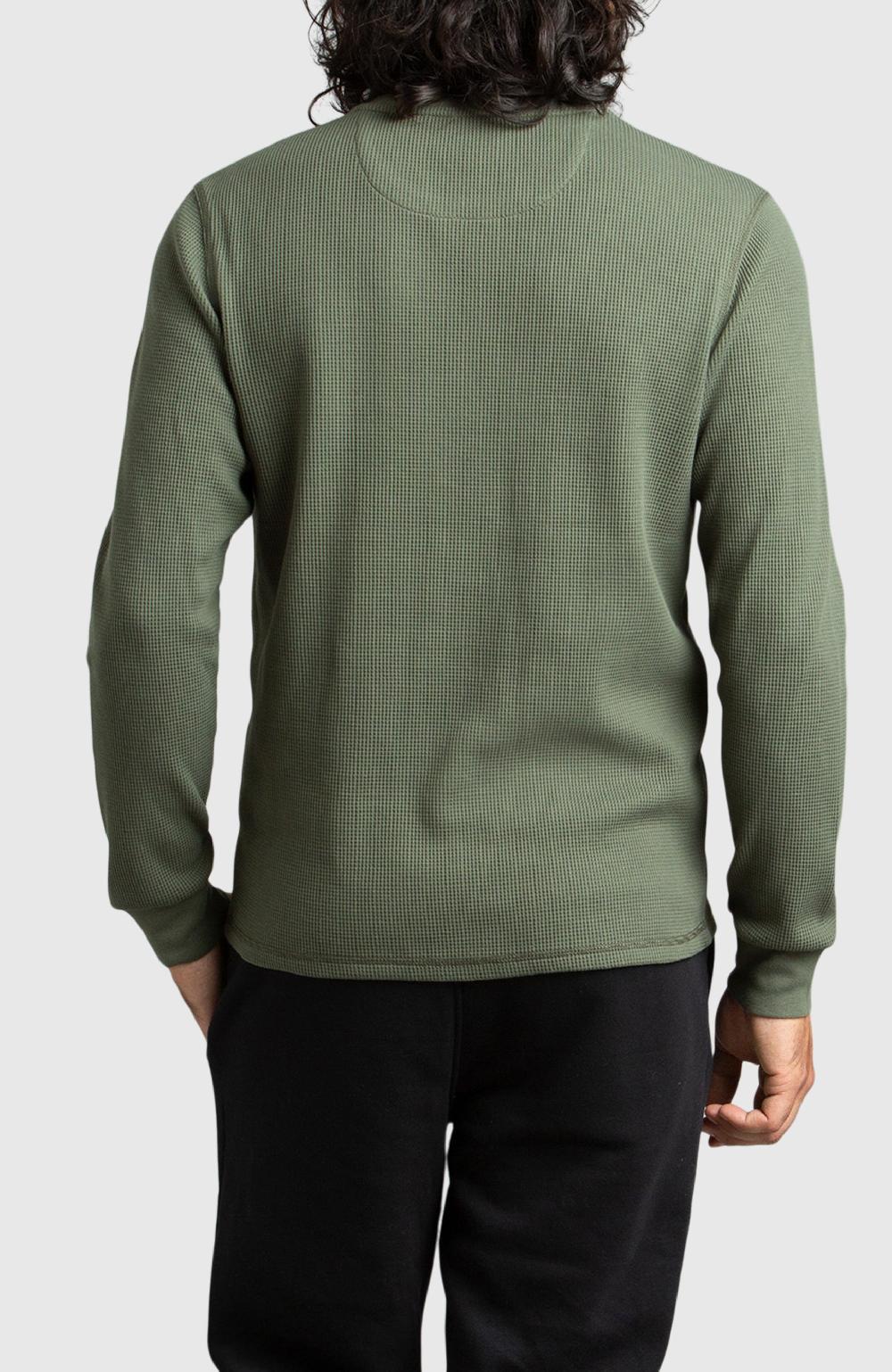 Boston Traders Green Waffle Crewneck Sweater