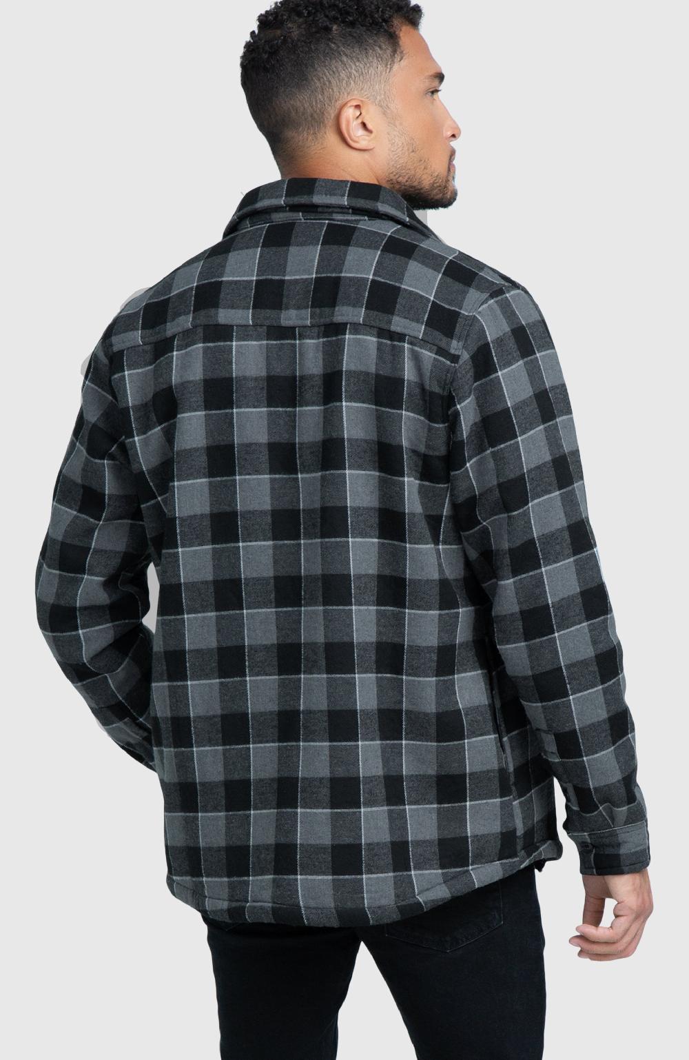 Boston Traders Grey Smoke Bonded Shacket