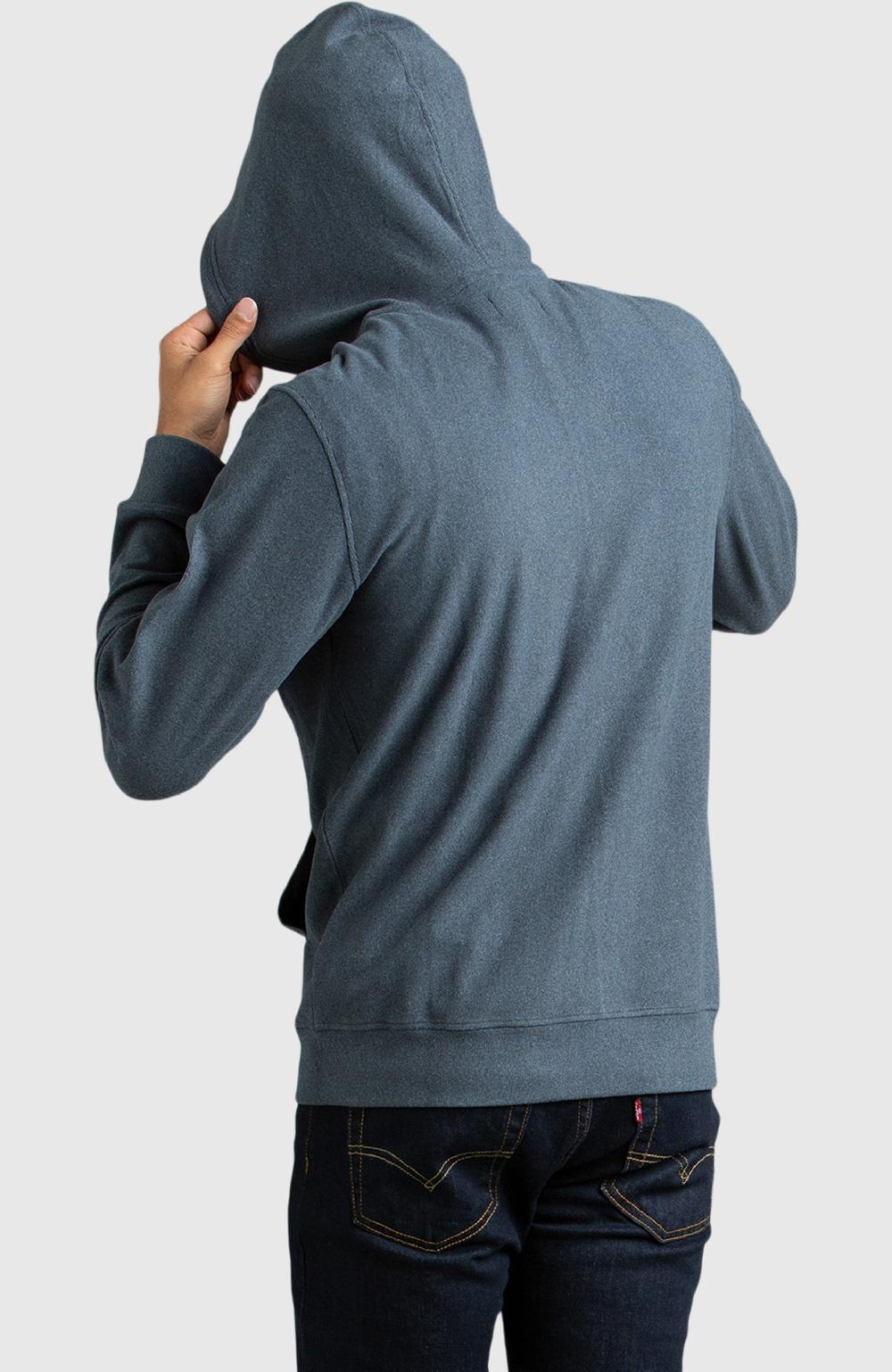 Boston Traders Navy Front Zip Hoodie