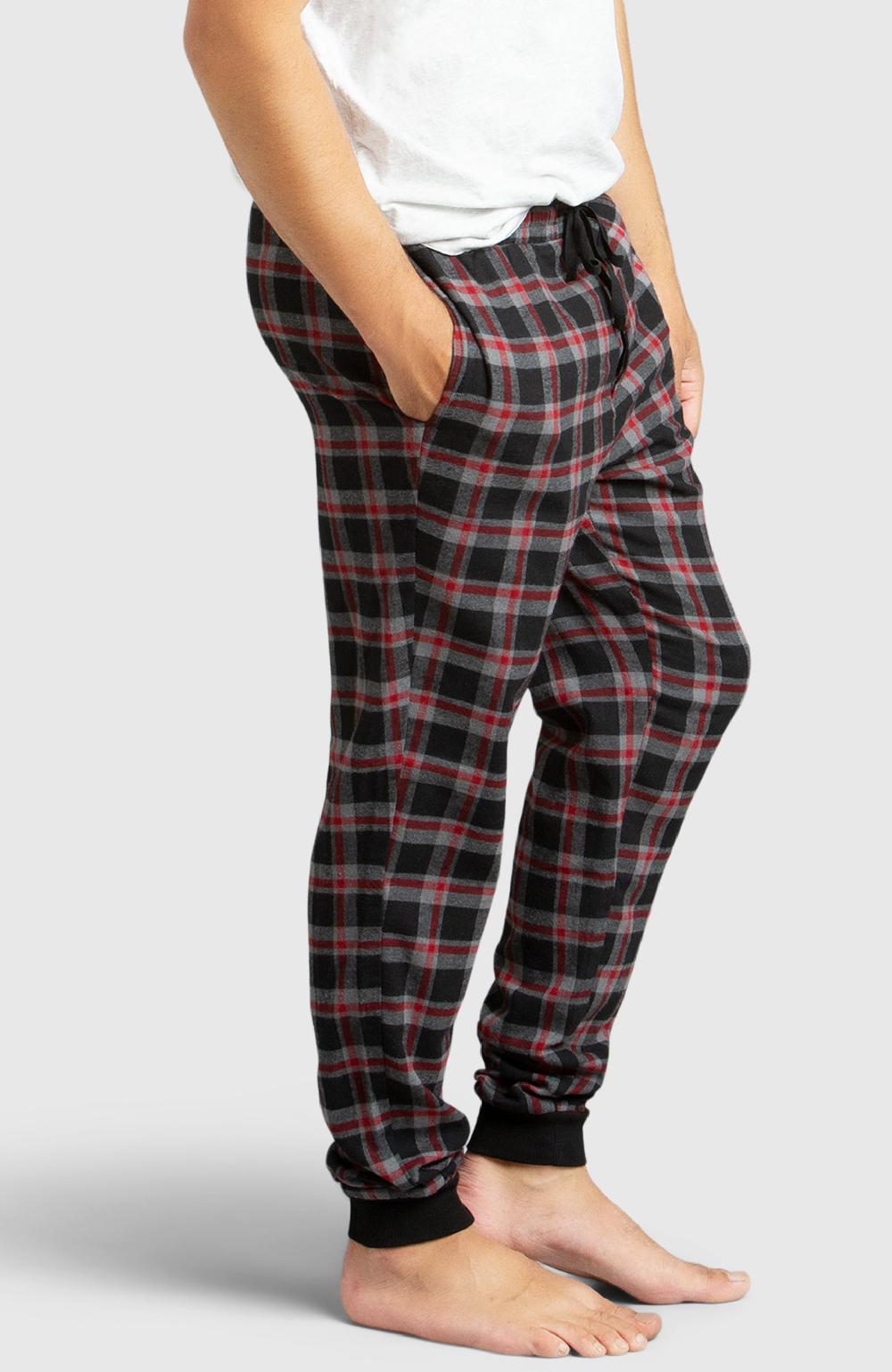 Boston Traders Red & Black Flannel Jogger Pyjama