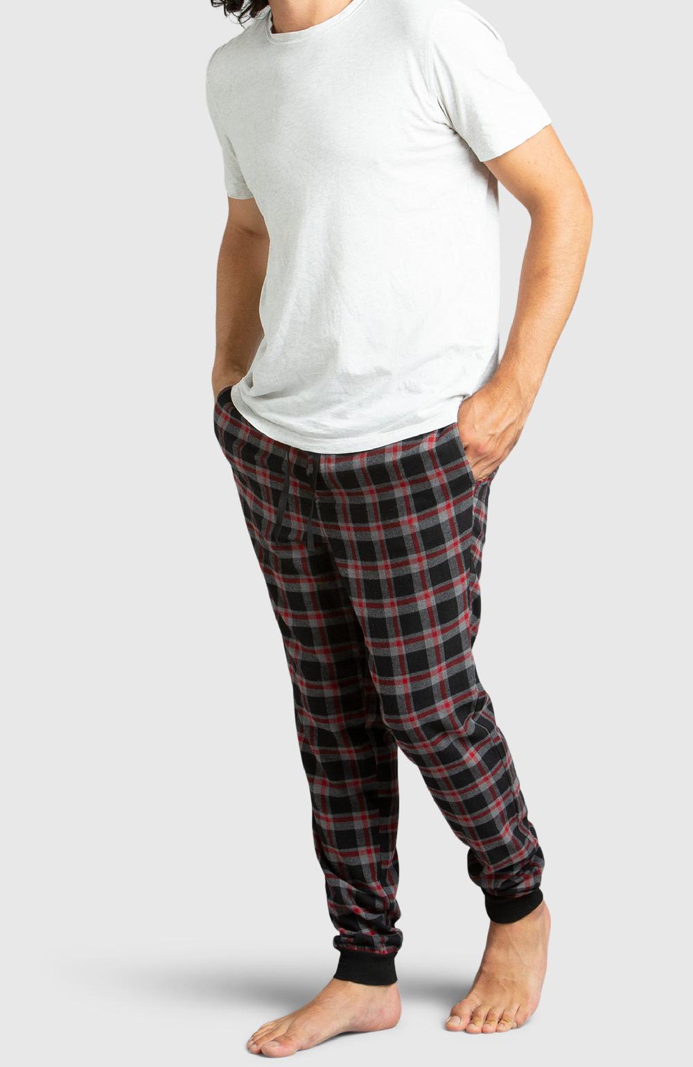 Boston Traders Red & Black Flannel Jogger Pyjama