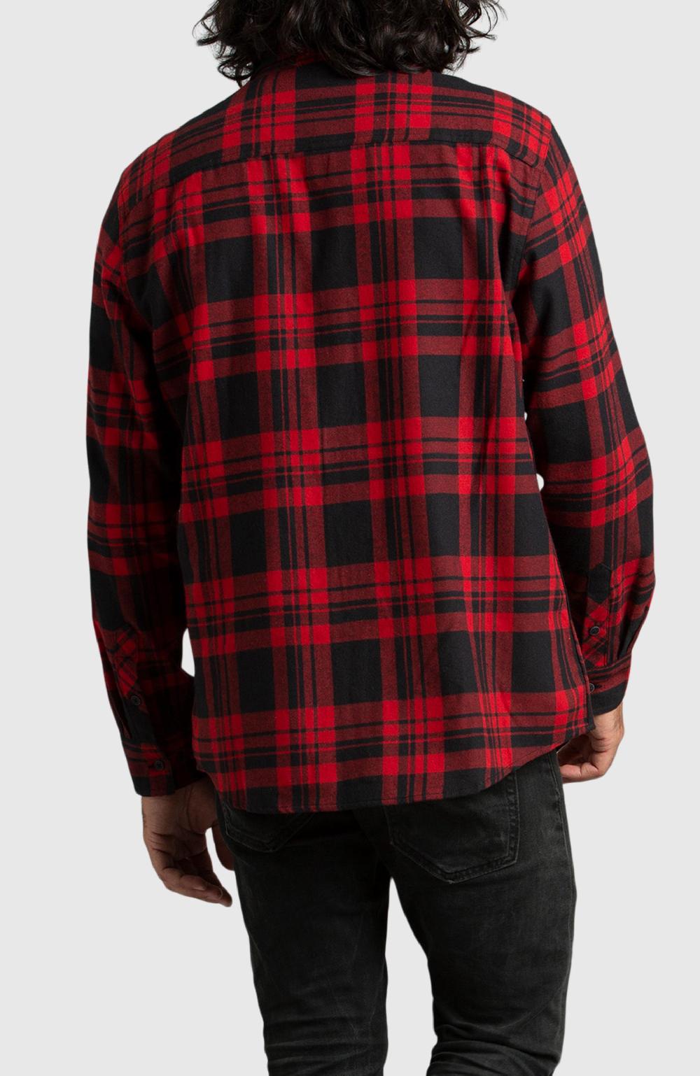 Boston Traders Red Buffalo Plaid Flannel Shirt