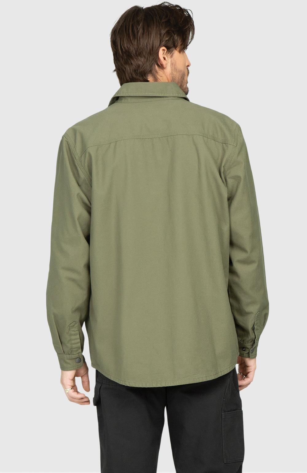 Boston Traders Sage Green Canvas Shirt Jacket