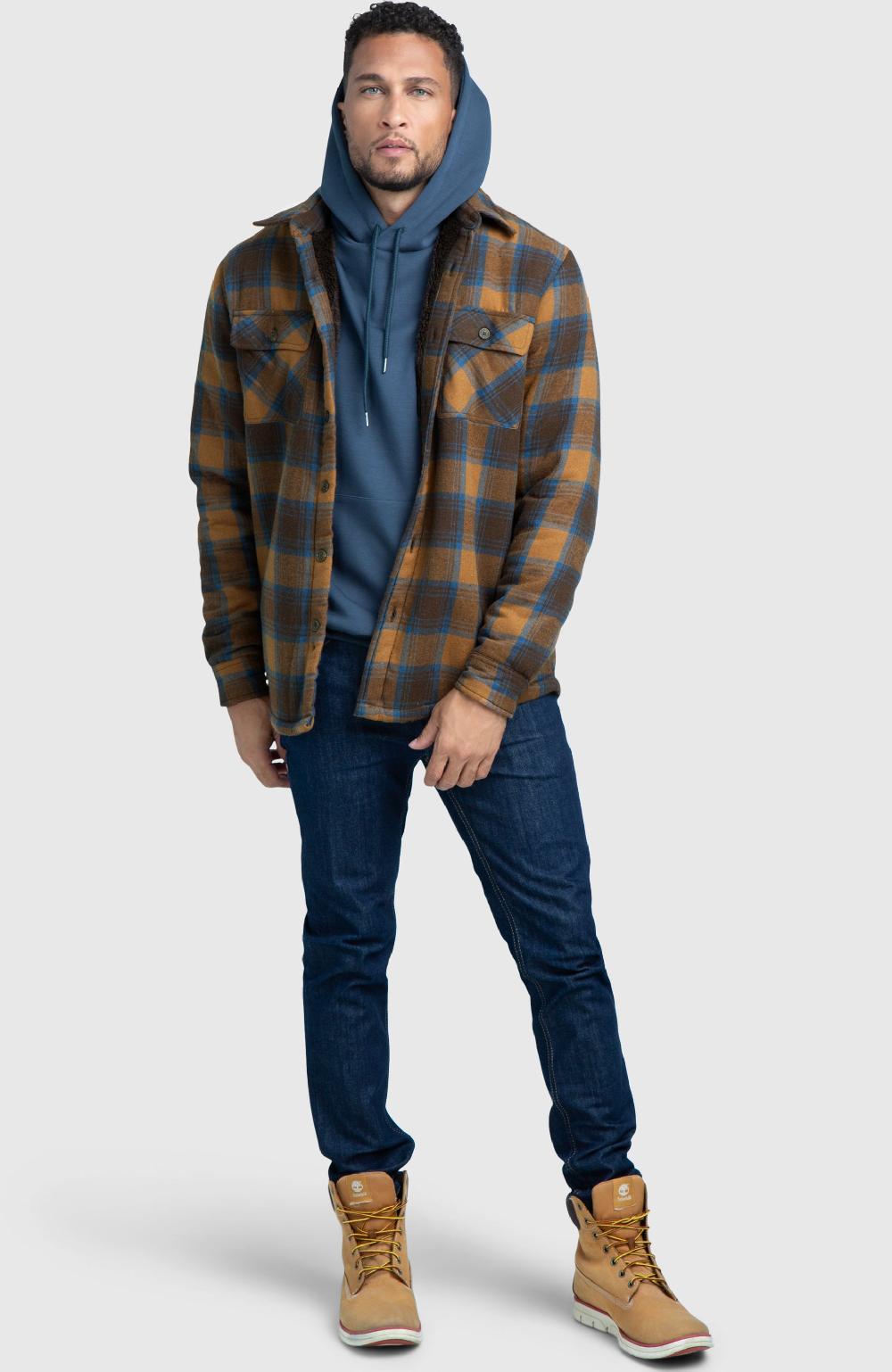 boston traders Terra Cotta Bonded Shacket