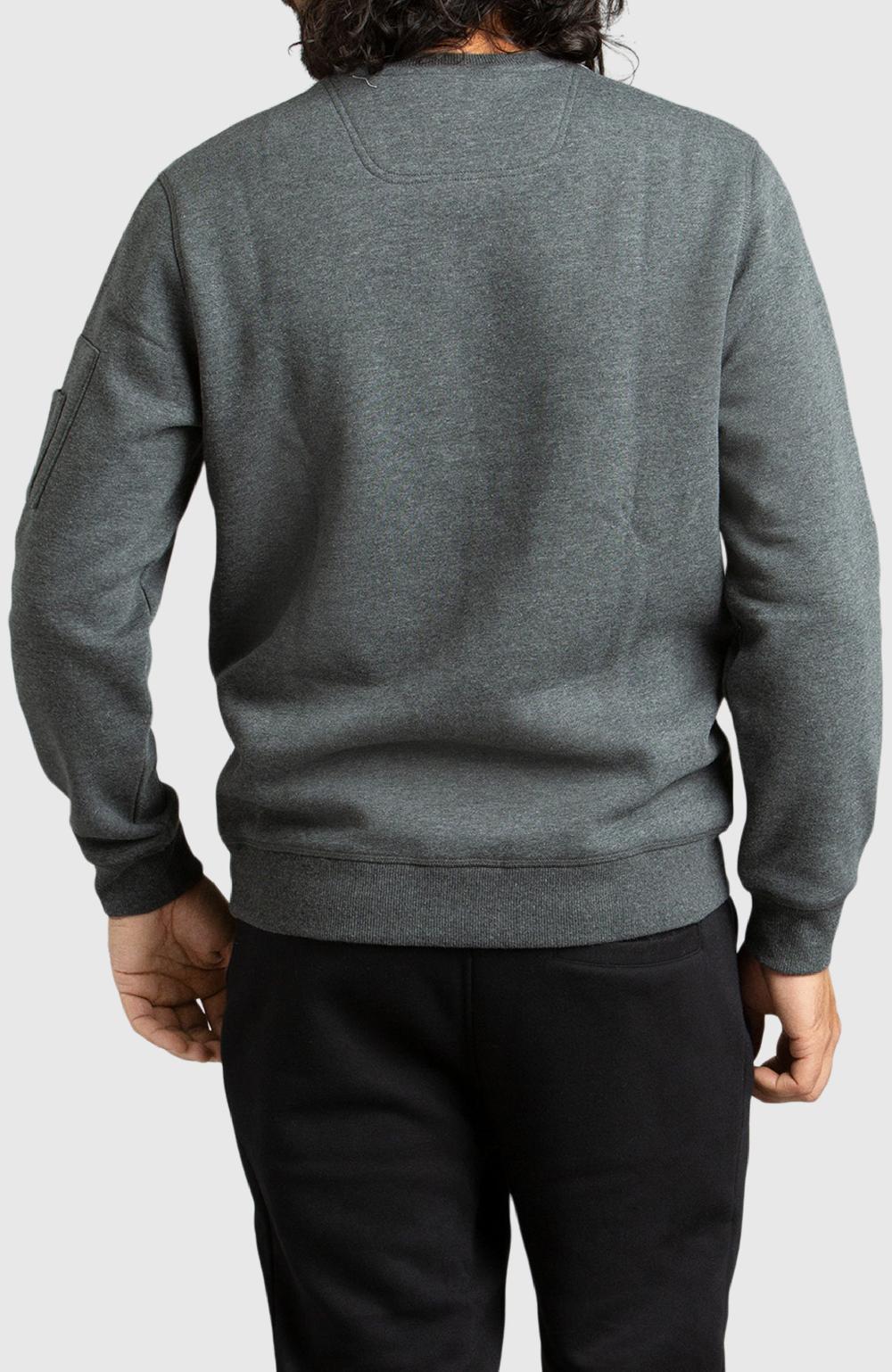 Boston Traders Dark Grey Fleece Crewneck Sweatshirt