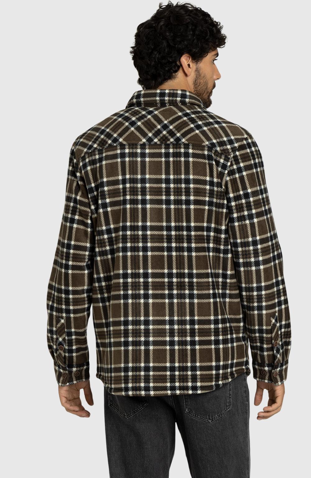 Boston Traders Espresso Bean Polar Fleece Shirt Jacket