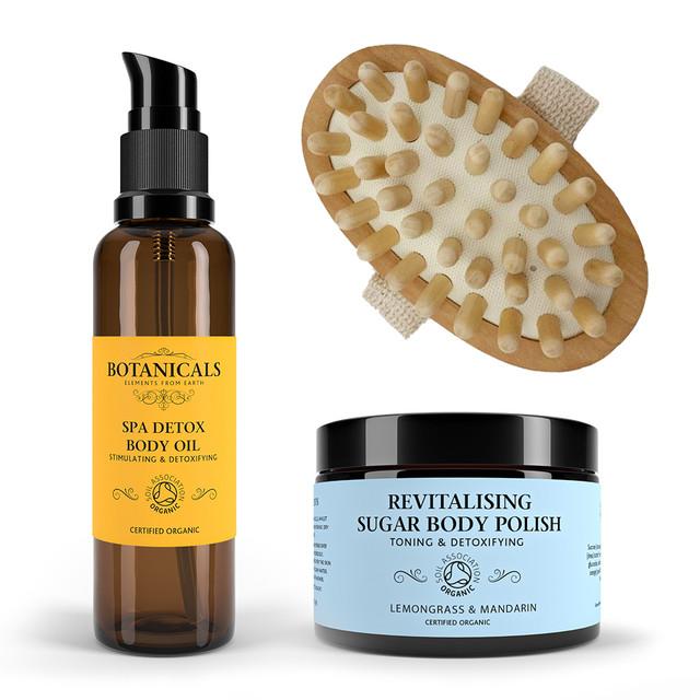 botanicals Spa Detox Massage Bundle with Cellulite Massager