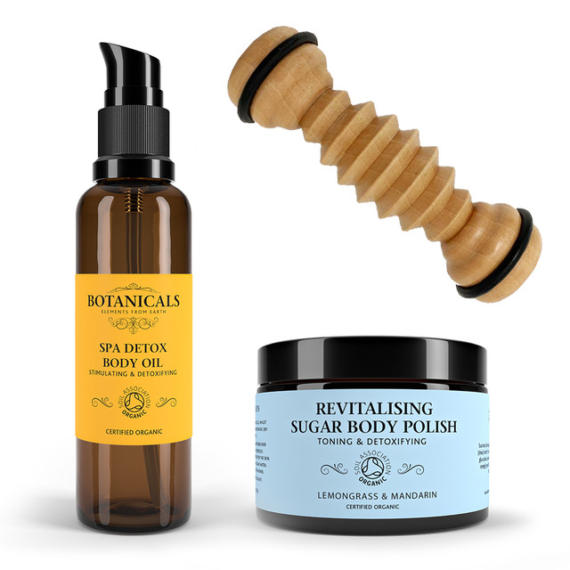botanicals Spa Detox Massage Bundle with Foot Roller