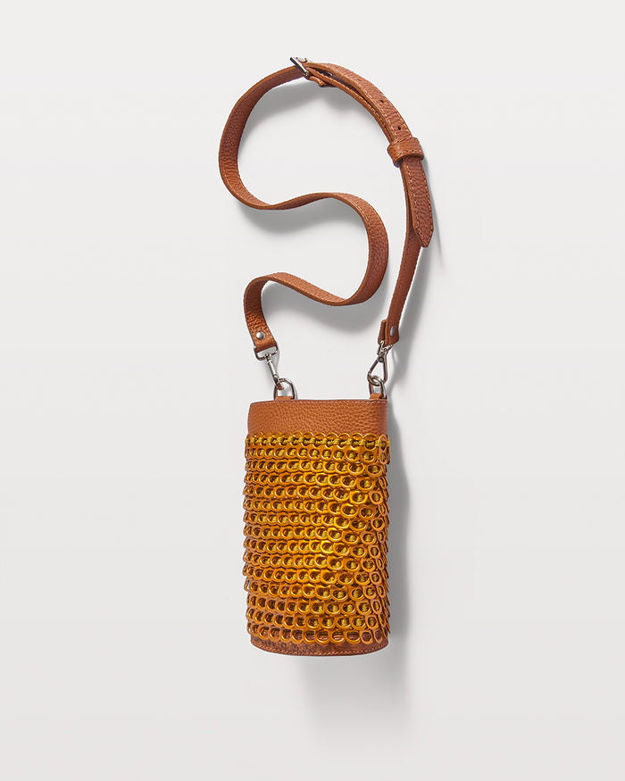Bottletop Analuisa Anodised Crossbody Bag Copper