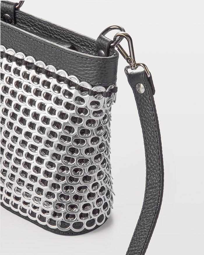 Bottletop Analuisa Crossbody Bag Silver_Black