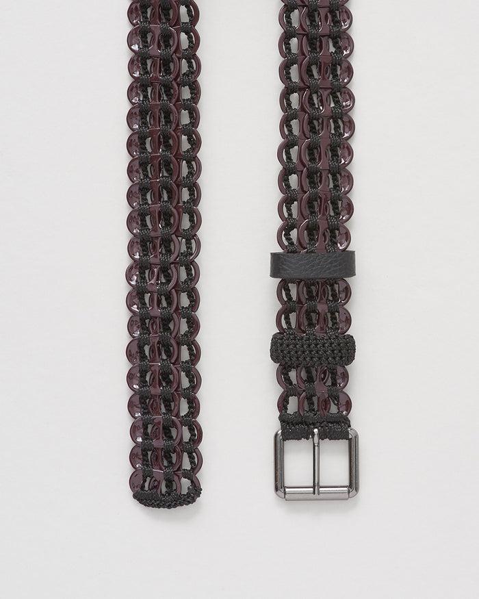 Bottletop Kibé Fino Enamel Belt Bordeaux