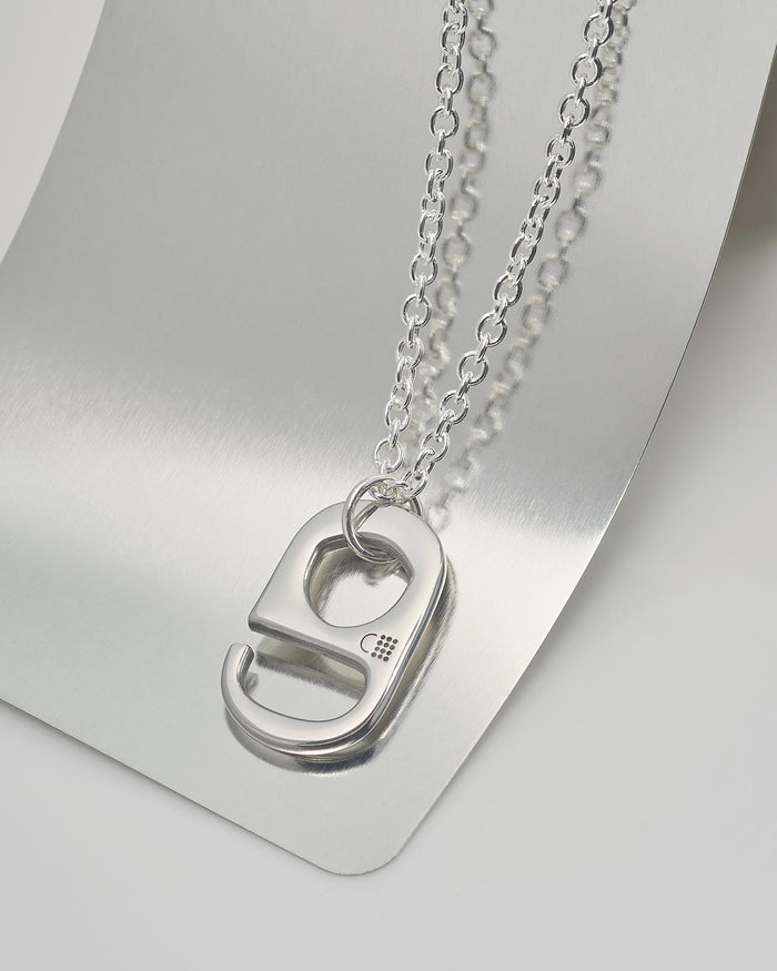 Bottletop Peace Necklace - Classic Ringpull Silver