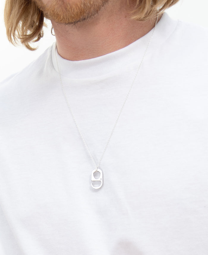 Bottletop Peace Necklace - Classic Ringpull Silver