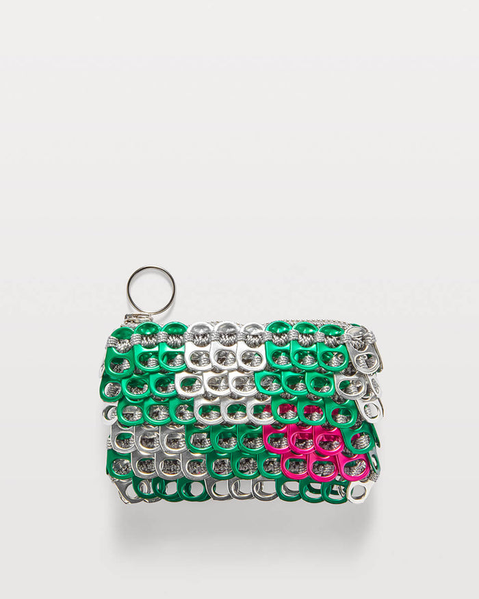 Bottletop Rosa Anodised Purse Green