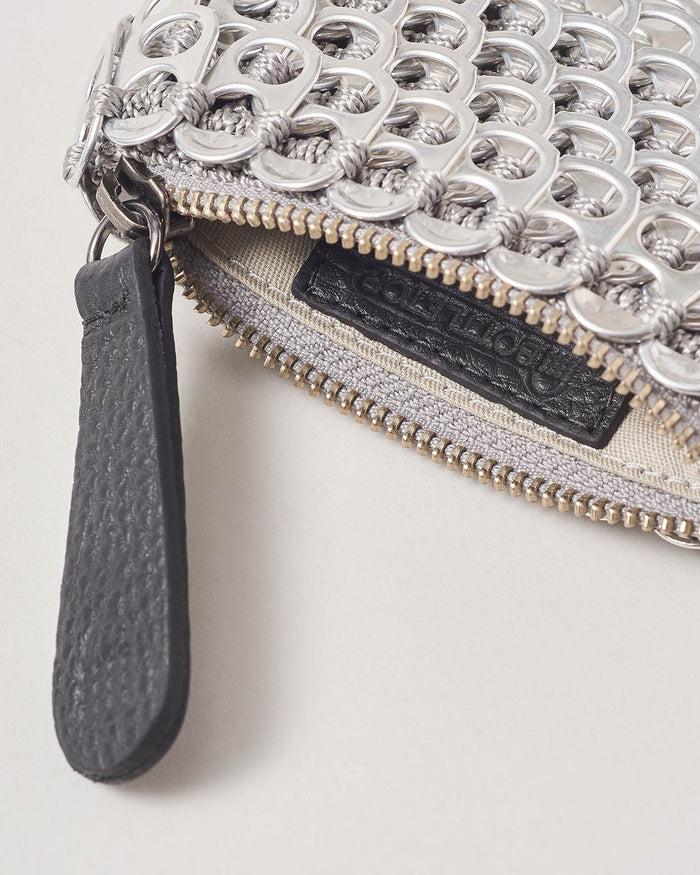 Bottletop Rosa Purse Silver_Black