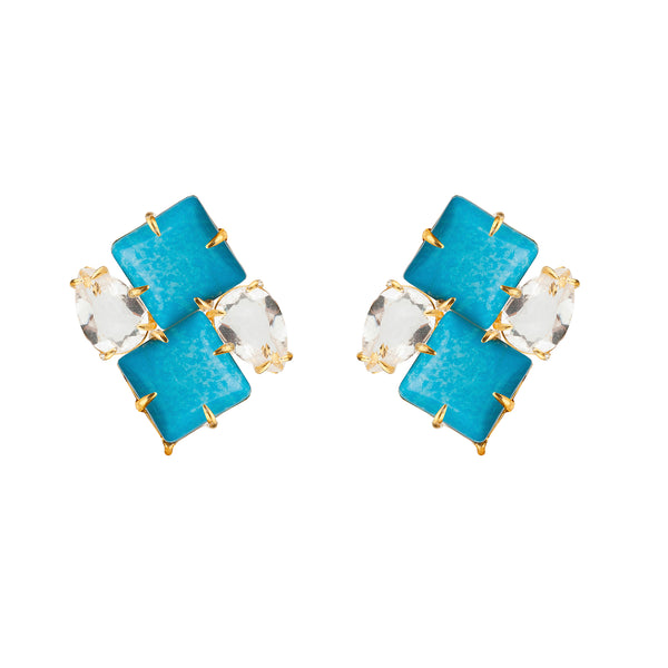 bounkit Amethyst & Turquoise Studs (more colors)