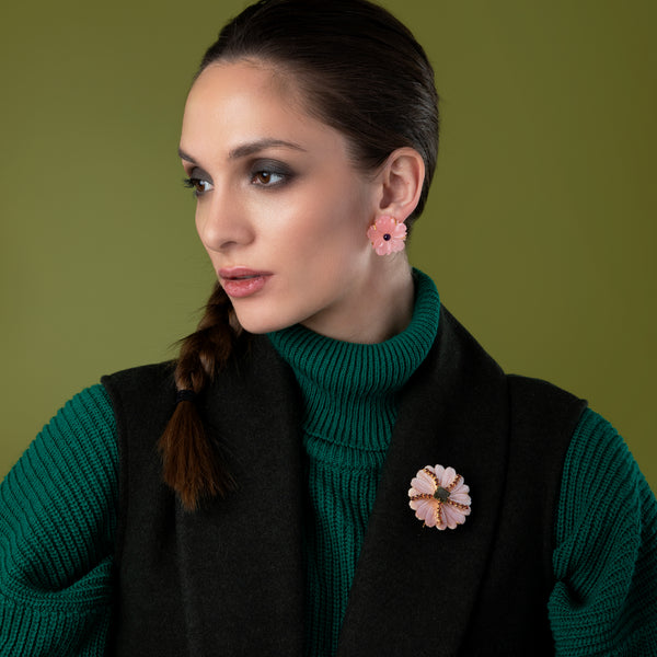 Bounkit Begonia Brooch/ Pendant