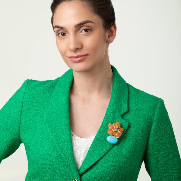 Bounkit Corinne Brooch/Pendant