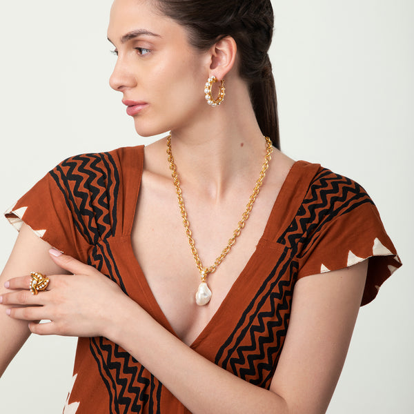 Bounkit Noor Medium Hoops (more Colors)