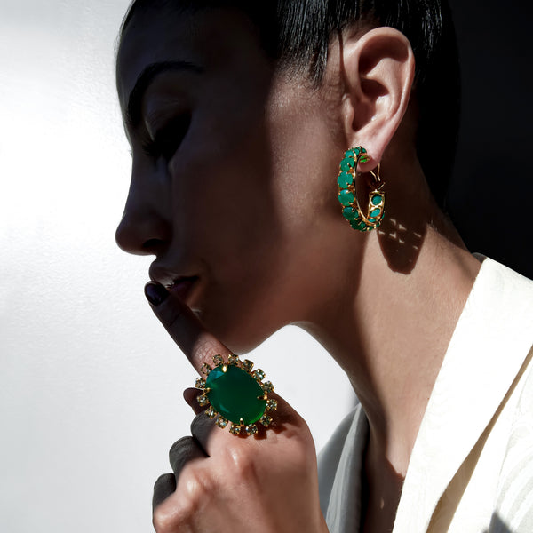 Bounkit Noor Medium Hoops (more Colors)