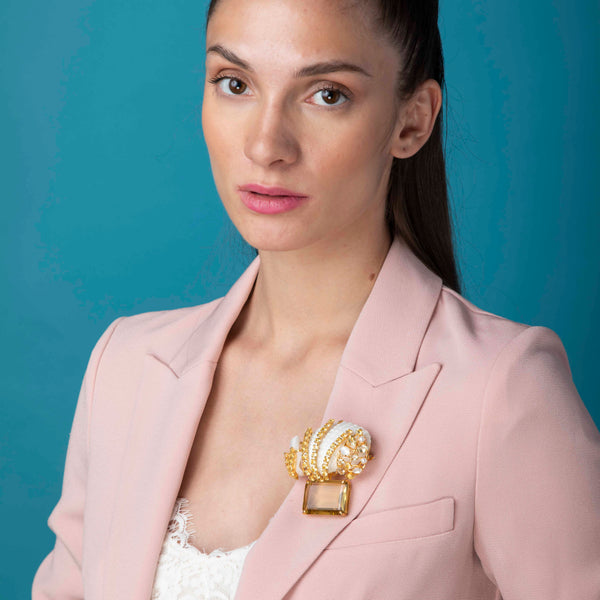 Bounkit Valentina Brooch/ Pendant