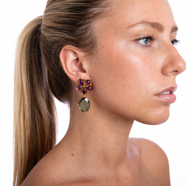 Bounkit Violet Earrings
