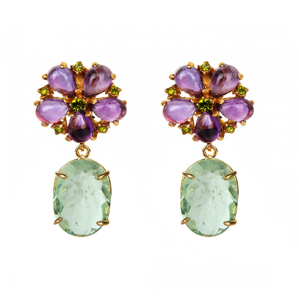 bounkit Violet Earrings