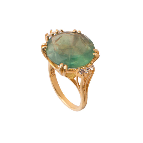 Bounkit Rutilated Quartz & Clear Quartz Ring (more Colors)