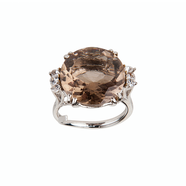 bounkit Rutilated Quartz & Clear Quartz Ring (more colors)