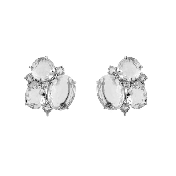 bounkit Sterling Silver Cluster Earrings (more colors)