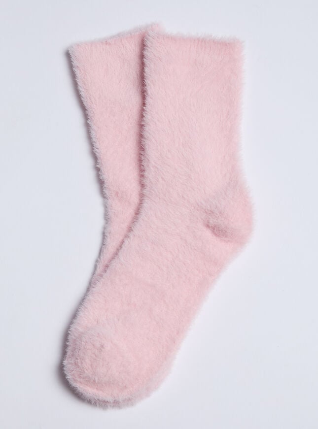 Boux Avenue 2 Pack Feather Fluffy Ankle Socks - Pink Mix
