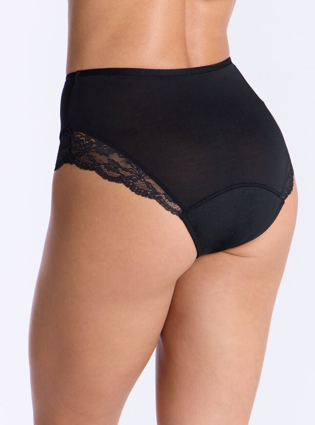 Boux Avenue 2 Pack Heavy Flow Modal Period Pants - Black