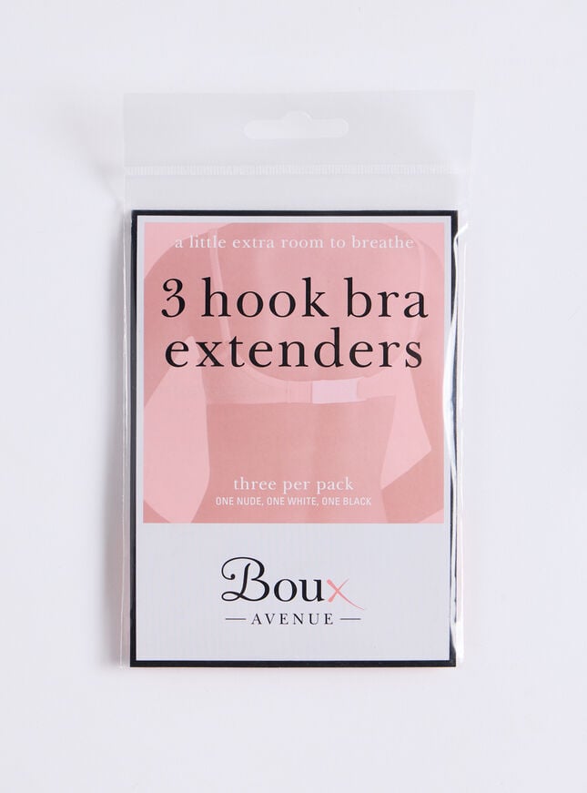 Boux Avenue 3 Hook Bra Extenders - Pack Of 3 - Black Mix