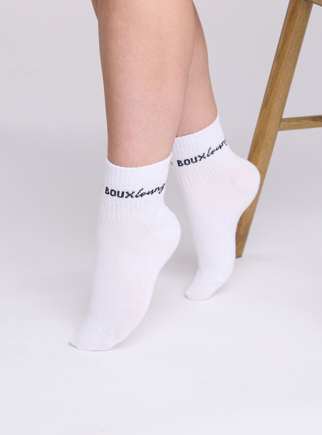 Boux Avenue 3 Pack Boux Lounge Ankle Socks - Grey Mix