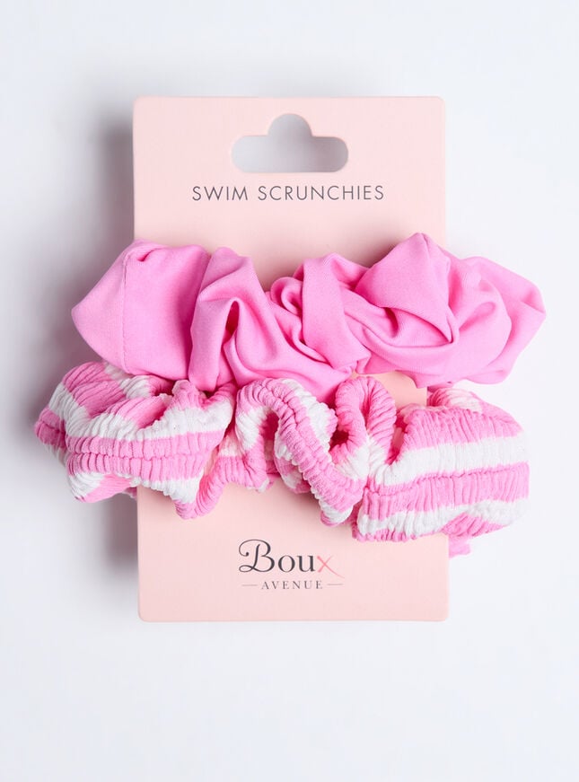 boux avenue 2 pack swim scrunchies - Pink Mix