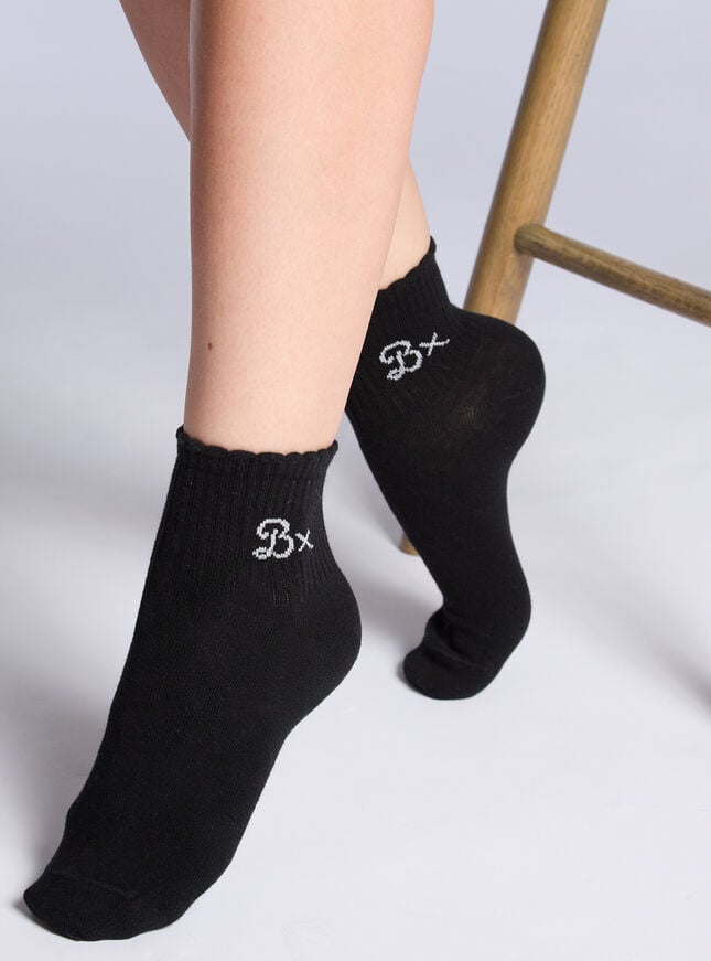 Boux Avenue 3 Pack Boux Cotton Midi Socks - Grey Mix