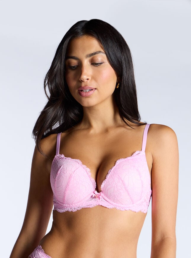 boux avenue Aliyah plunge push-up bra - Pink
