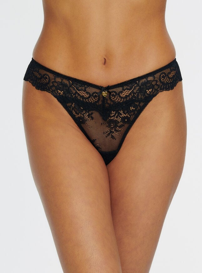 boux avenue Amber thong - Black