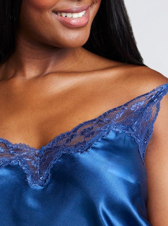 Boux Avenue Amelia Satin Chemise - Navy