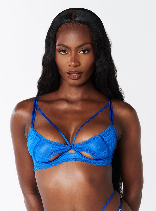 boux avenue Arella balconette bra - Cobalt Blue