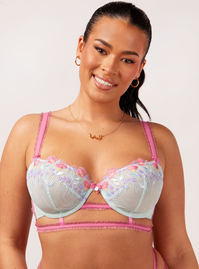 Boux Avenue Arin Balconette Bra - Mint Mix