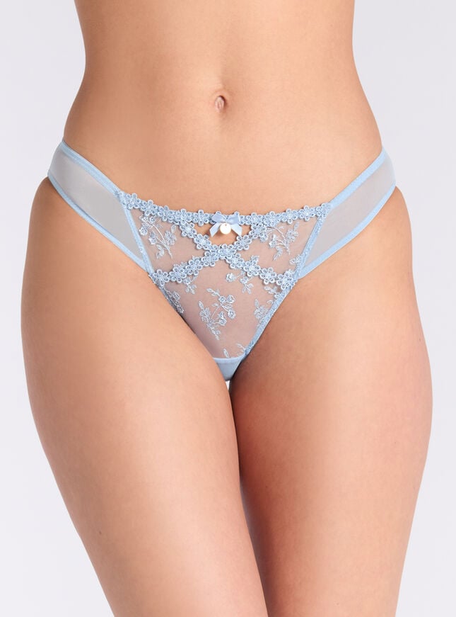 boux avenue Avery embroidered briefs - Arctic Blue