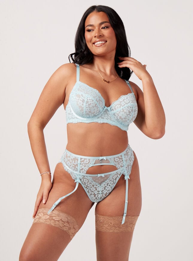 Boux Avenue Bijou Suspenders - Sky Blue