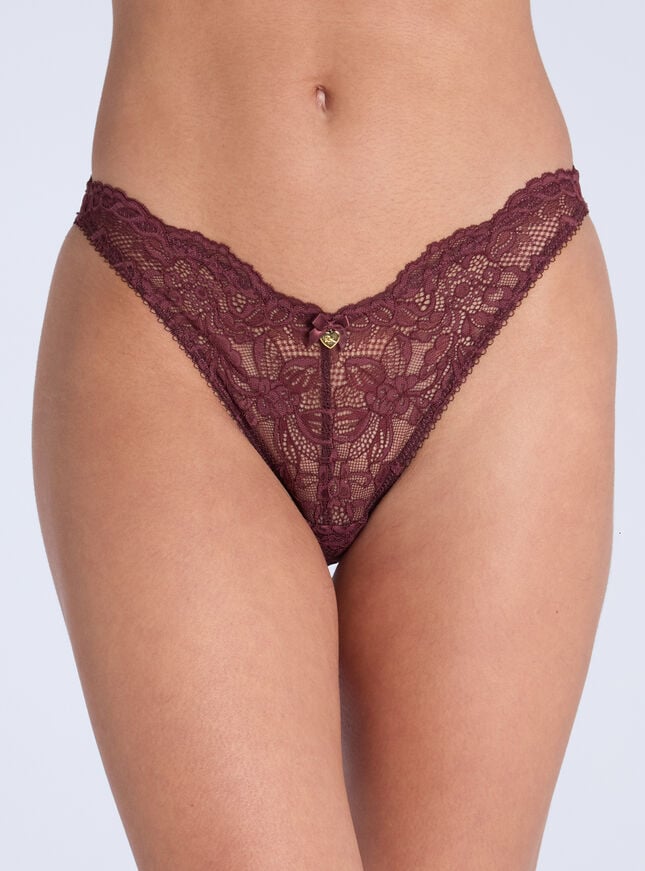 boux avenue Billie briefs - Maroon