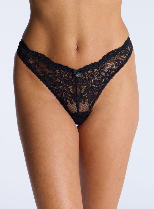 boux avenue Billie thong - Black