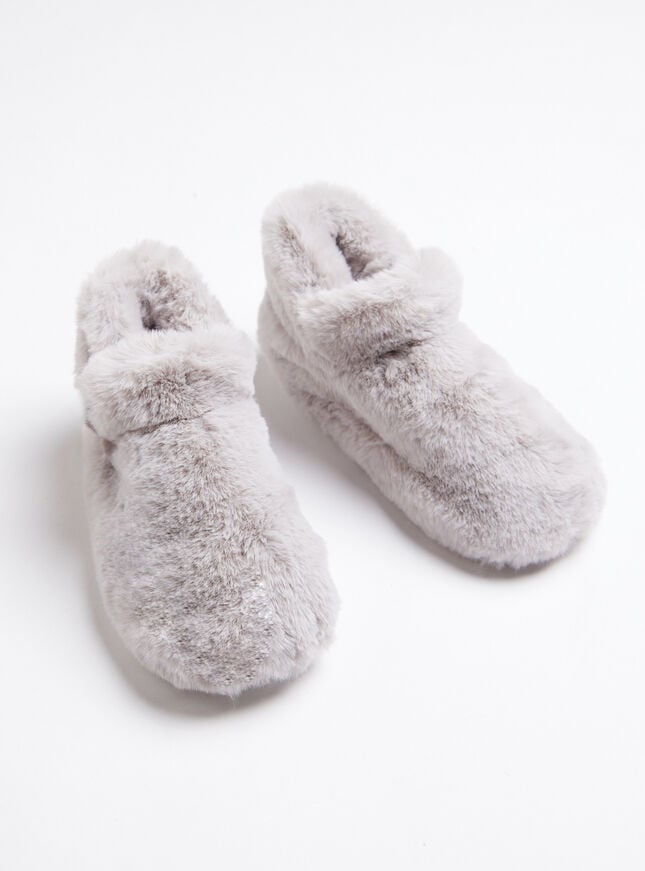 Boux Avenue Boot Slippers - Grey
