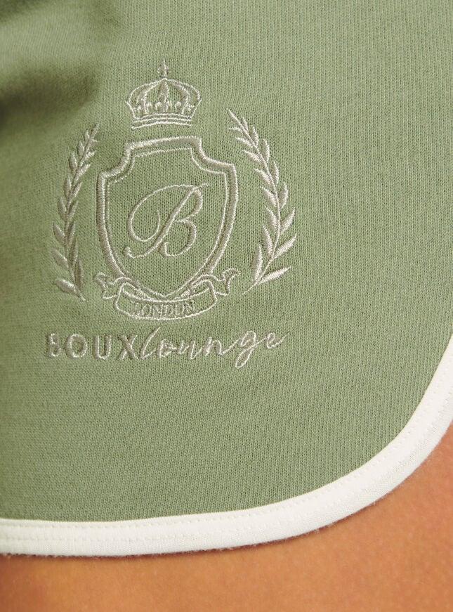 Boux Avenue Boux Lounge Sweat Runner Shorts - Khaki