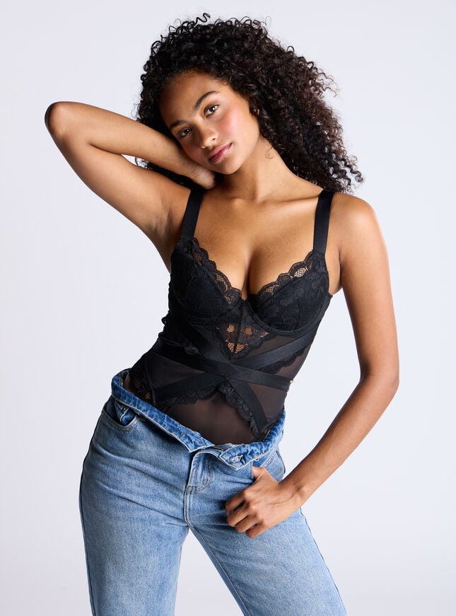 Boux Avenue Bouxtique Vivian Body - Black